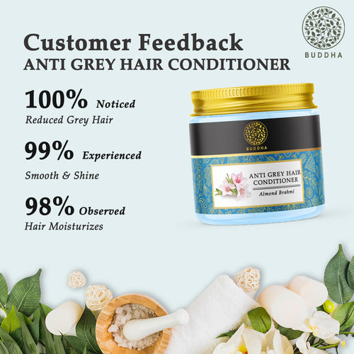 buddha natural anti grey hair conditioner image customer feedback image