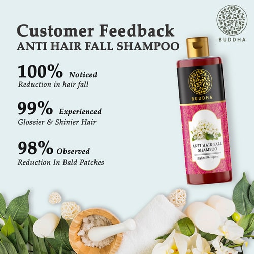 buddha natural anti hair fall customer feedback image