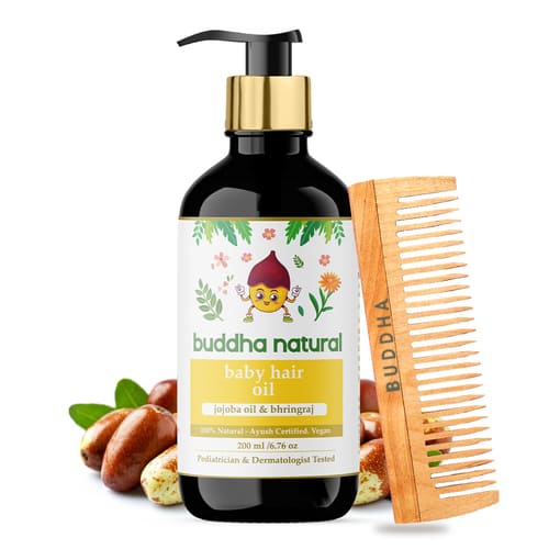 buddha natural dual tooth neem comb main image