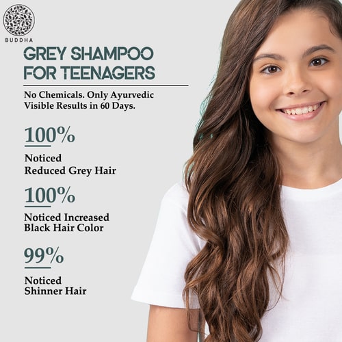 100% Natural Grey Hair Shampoo For Teenagers 