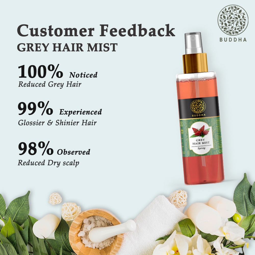 buddha natural grey hair mist customer feedback image