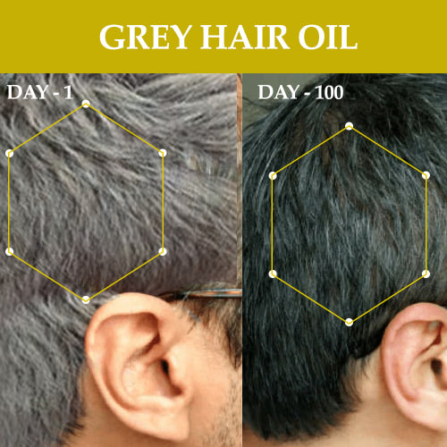 Buddha natural grey hair oil 1 to 100 day image