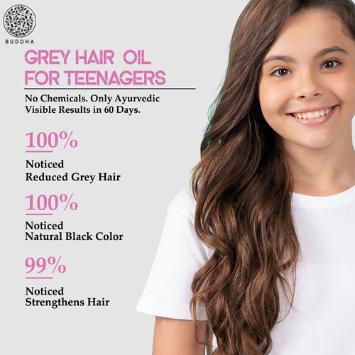 100% Natural Grey Hair Oil For Teenagers (11-19 Years Old)