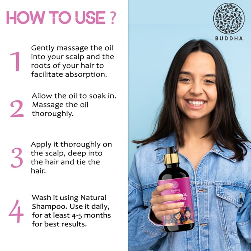 how to use Grey Hair Oil For Teenagers (11-19 Years Old)
