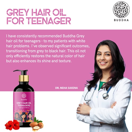 recommended by doctors Grey Hair Oil For Teenagers (11-19 Years Old)
