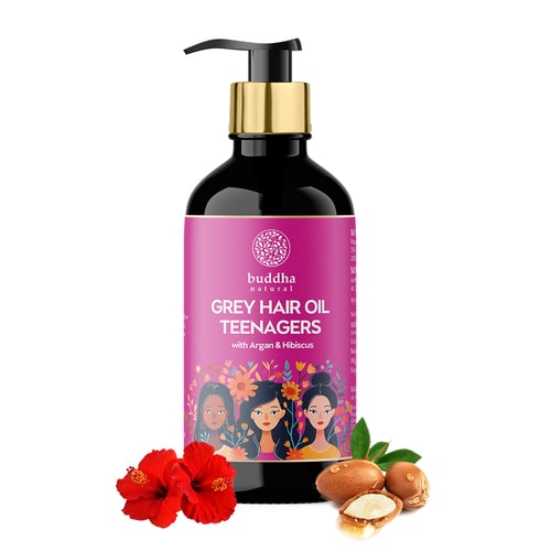 Grey Hair Oil For Teenagers (11-19 Years Old) - 100% Ayush Certified - Transform White Hair to Black with Effective Grey Hair to Black Hair Oil Solution