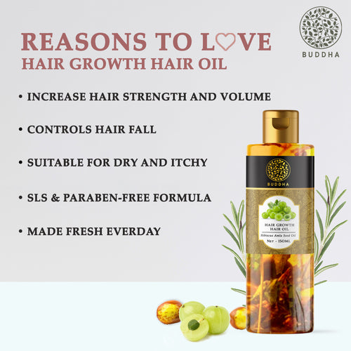 Buddha Natural Hair Regrowth Hair Oil Benefits