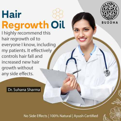 Buddha natural regrowth hair oil doctor image