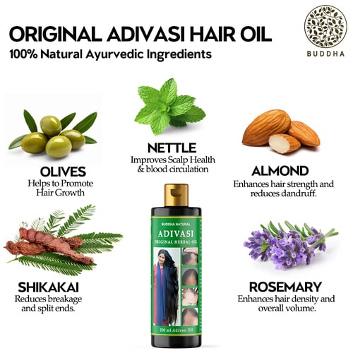 ingridents used in adivasi neelambari hair oil