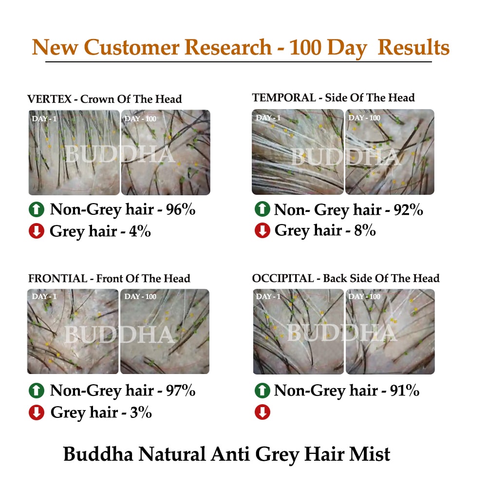 buddha natural grey hair mist customer research image
