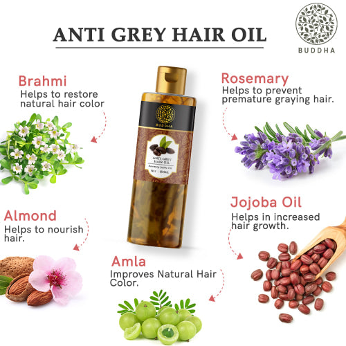 buddha natural grey hair oil ingredient main image
