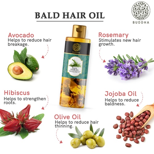 buddha natural bald hair oil ingredients image
