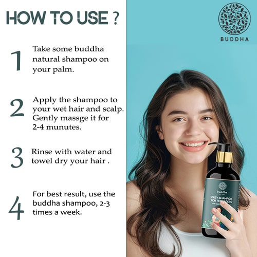 how to use Grey Hair Shampoo For Teenagers 