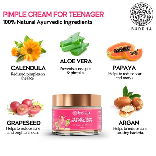 Ingredients use in cream for teenage pimples